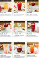 Menu Del Arte - Les apéritifs et cocktails suite