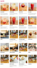 Menu Del Arte - Les apéritifs et cocktails