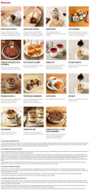 Menu Del Arte - Les desserts et glaces page 2