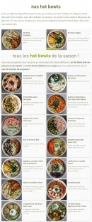 Menu Dubble - hot bowls