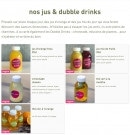 Menu Dubble - Les boissons