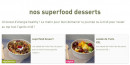 Menu Dubble - superfood desserts