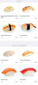 Menu Eat Sushi - Sushi et sushi classique