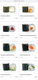 Menu Eat Sushi - Maki black