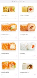 Menu Eat Sushi - Maki couleurs