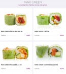 Menu Eat Sushi - Maki green