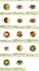 Menu Exki - Les salades