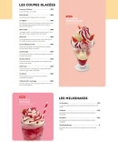 Menu Flunch - Coupes glacées et milkshakes