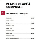 Menu Flunch - Les plaisirs glacé à composer