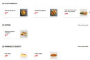 Menu Flunch - Les plats principaux