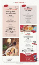 Menu Hippopotamus - Menus