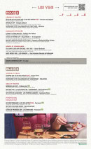Menu Hippopotamus - Les vins