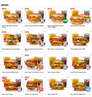 Menu KFC - Burgers