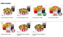 Menu KFC - Wraps et salades