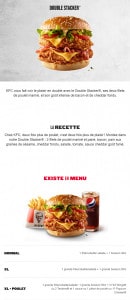 Menu KFC - Burger Double Stacker®