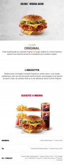 Menu KFC - Burger Colonel® Original Bacon