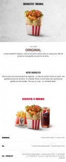 Menu KFC - Burger Boxmaster® Original