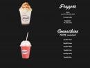 Menu Le club - Les frappés et Smoothies