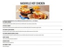 Menu Memphis - Nashville hot chicken
