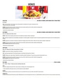 Menu Memphis - Menus
