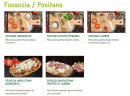 Menu Mezzo Di Pasta - Les focaccias et postiano