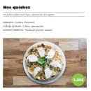 Menu Pegast - Les quiches