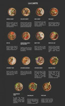 Menu Pitaya - La carte