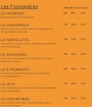 Menu Pizza City - Carte Pizza City Lille - Pizzas - Les fromagères