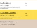 Menu Pizza City - Carte Pizza City Lille - Pizzas - Calzone et cocktail