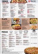 Menu Pizza hut - CARTE SUR PLACE PIZZA HUT RESTAURANT