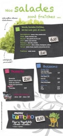 Menu Pizza Service - Pizza Service Coulommiers - Les salades