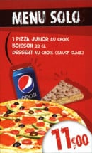 Menu Pizza Time - Pizza Time Perpignan - Menu solo