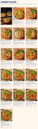 Menu Pokawa - Gamme chaude