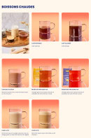 Menu Pokawa - Boissons chaudes