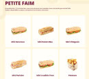 Menu Pomme de Pain - Les petites faims