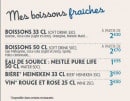 Menu Pomme de Pain - Boissons fraîches