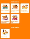 Menu Popeyes - Boite menus