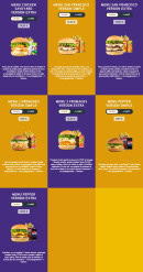Menu Speed Burger - Les classiques simple et extras page 2