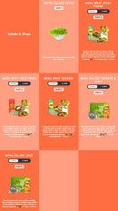 Menu Speed Burger - Les salades et wraps
