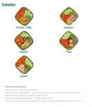 Menu Subway - Les salades