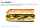 Menu Subway - Veggie Delite