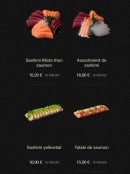 Menu Sushi Shop - Sashimi et tataki 2