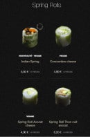 Menu Sushi Shop - Spring rolls