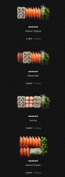 Menu Sushi Shop - Sushi boxes 2