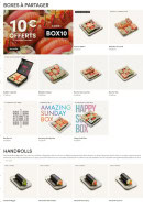 Menu Sushi Shop - Les boxes à partager  et handrolls