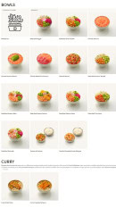 Menu Sushi Shop - Les bowls et curry