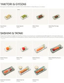 Menu Sushi Shop - Yakitori et Gyozas