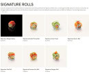 Menu Sushi Shop - Signature Rolls