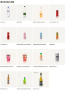 Menu Sushi Shop - Boissons