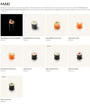 Menu Sushi Shop - Maki